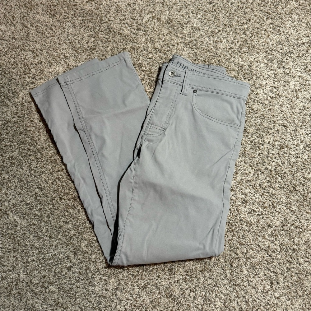 Prana Brion Grey Pants- 28